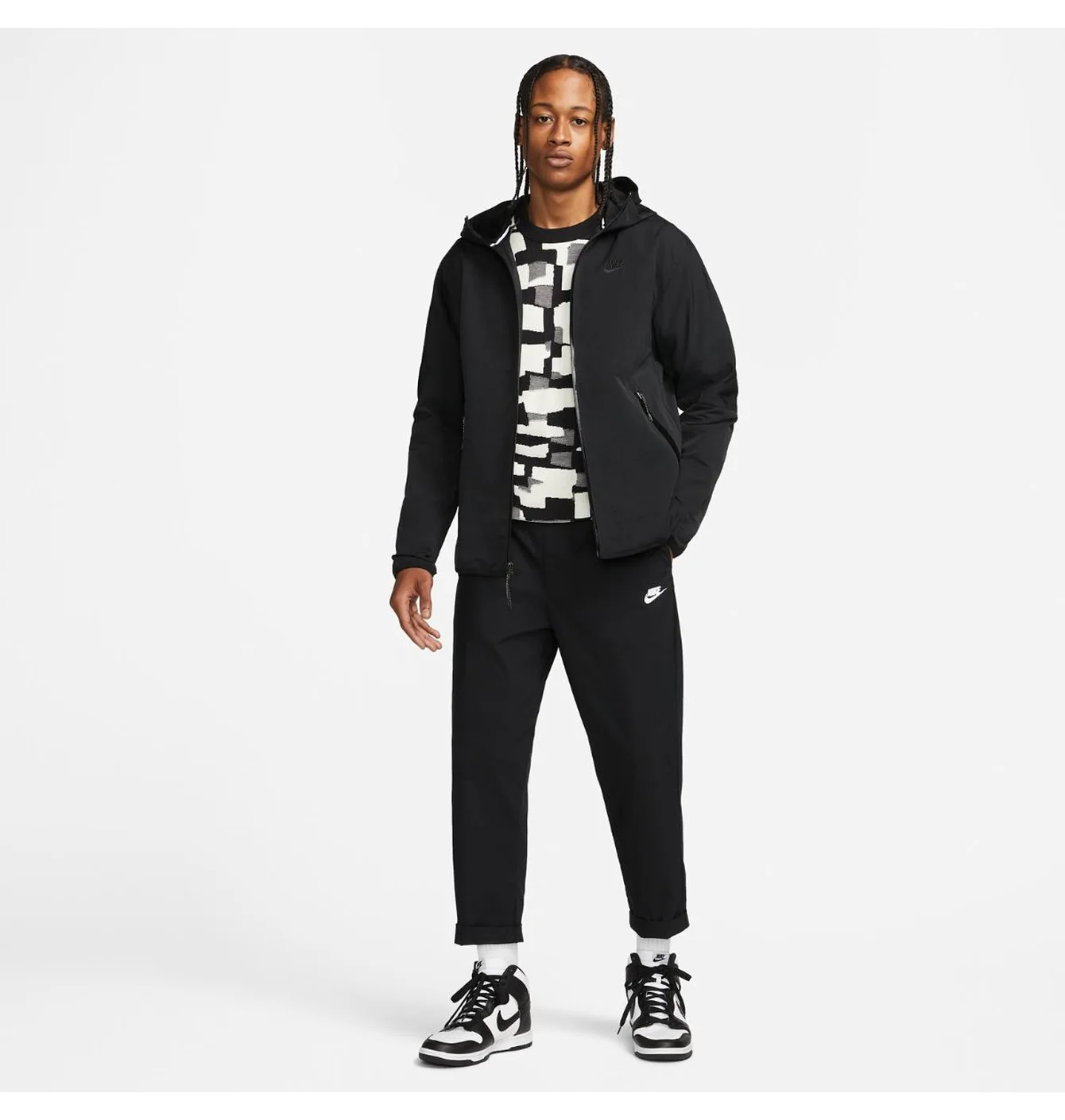 Вітровка чоловіча Nike Sportswear Tech Woven Full-Zip Lined Black Dq4340-010