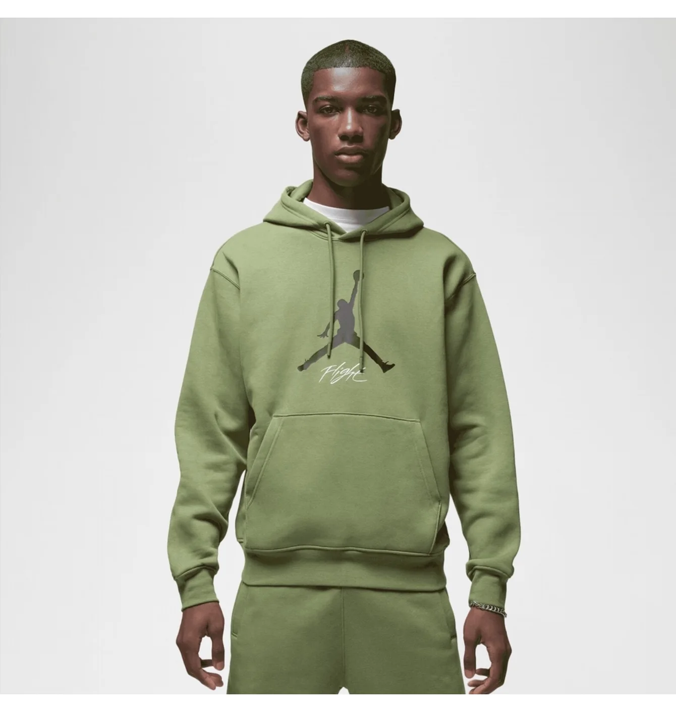Худі чоловіче Air Jordan Essential Fleece Baseline Hoodie Green FD7545-340
