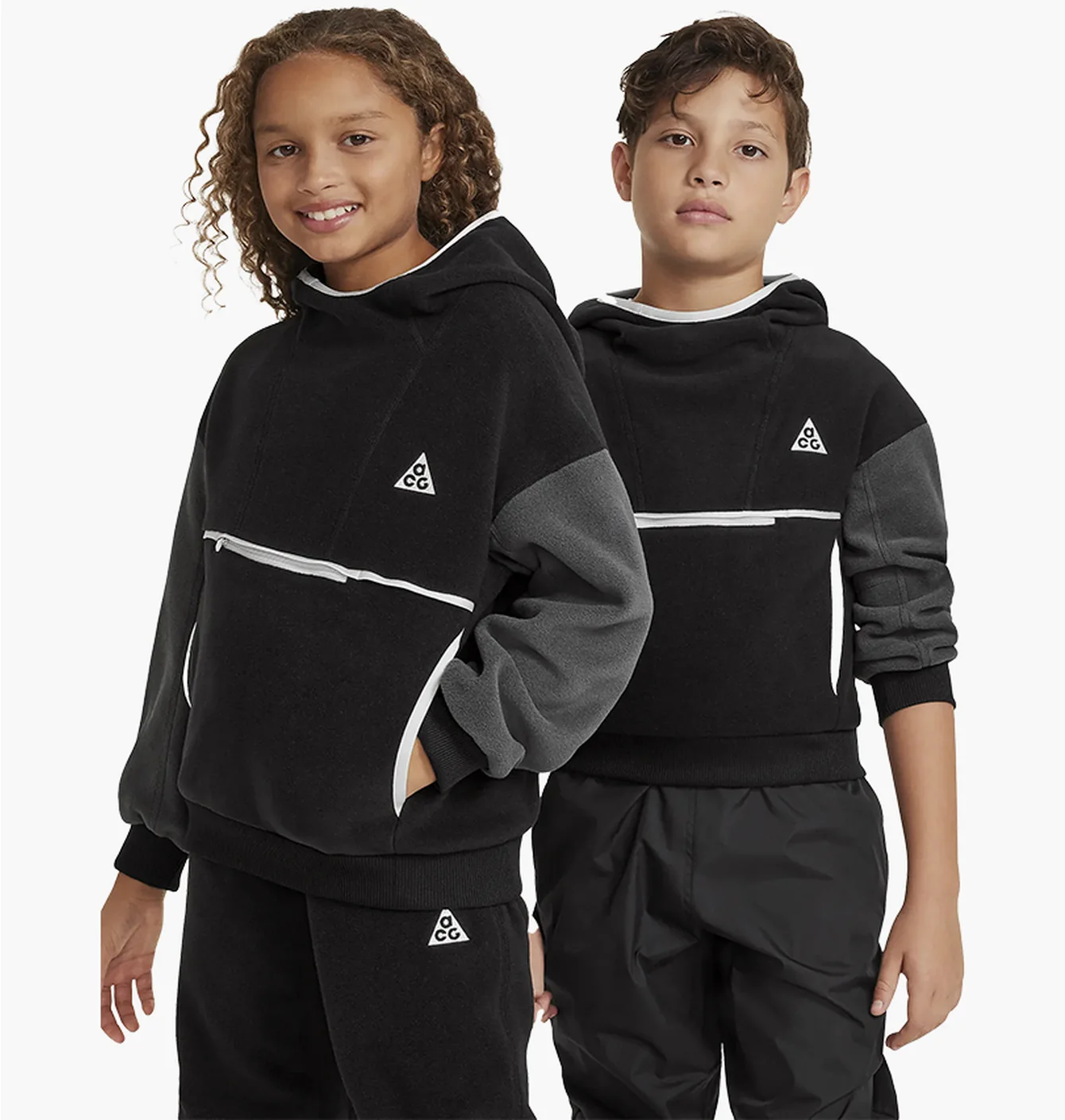 Худі дитяче Nike Acg Icon Fleece Polartec Wolf Tree Black DQ8730-010