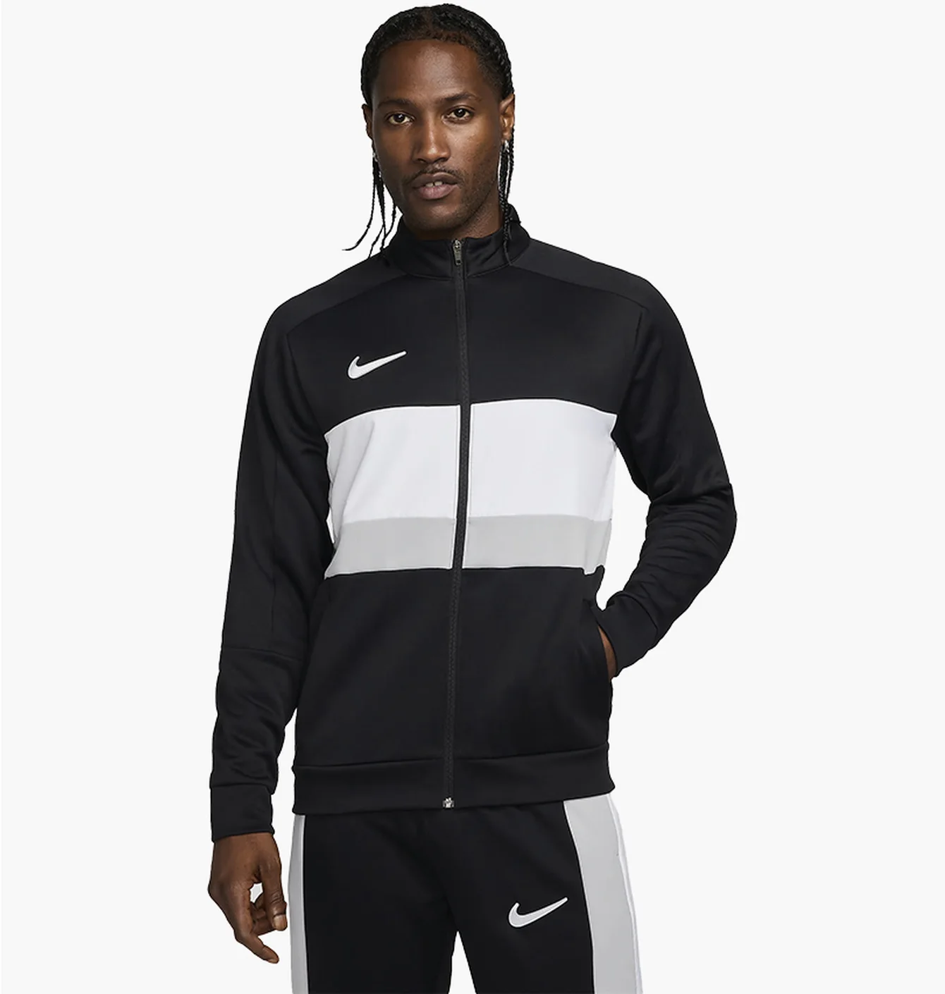 Олімпійка чоловіча Nike Dri-Fit Academy Black/White FZ0381-010