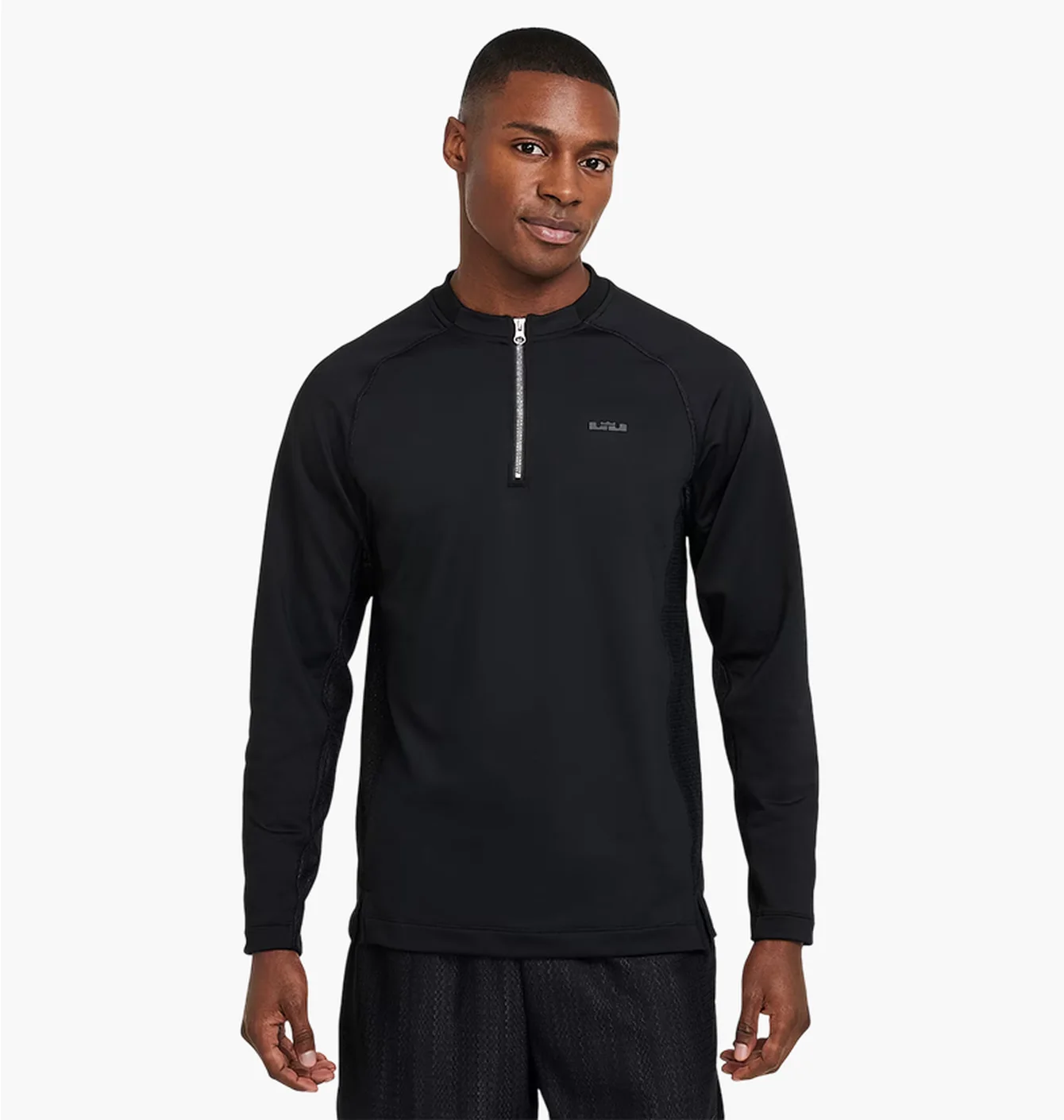Лонгслів чоловічий Nike Lebron Dna Dri-Fit 1/4-Zip Black FZ1030-010