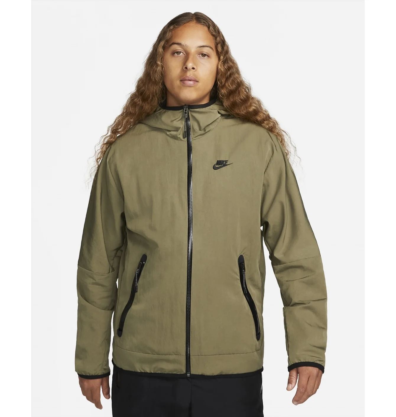 Куртка чоловіча Nike Sportswear Tech Woven Full-Zip Lined Hooded Jacket Olive DQ4340-222