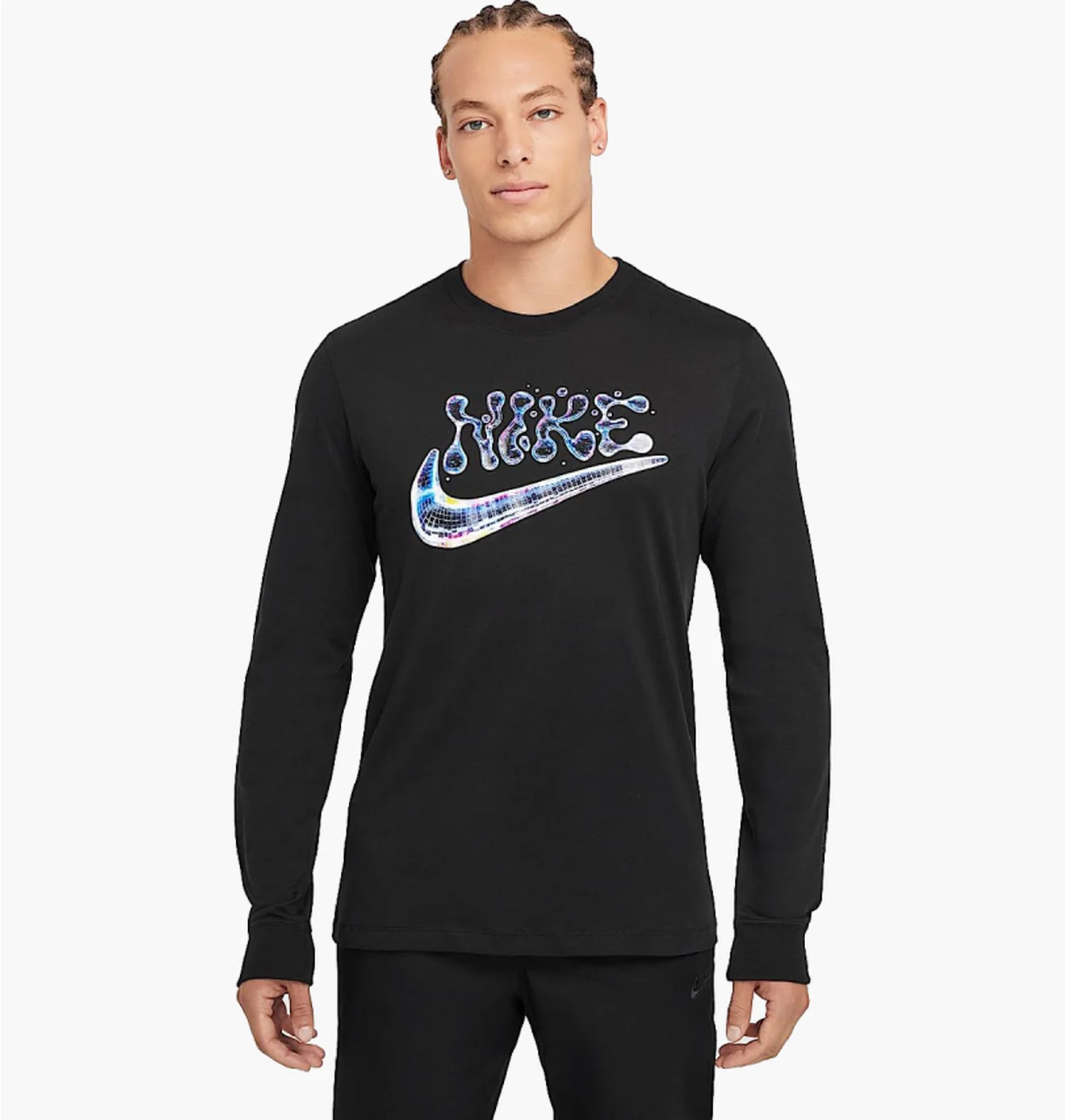 Лонгслів чоловічий Nike Club Black HJ3299-010