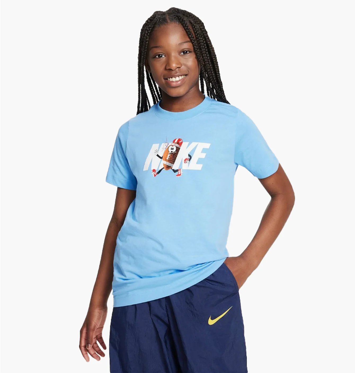 Футболка дитяча Nike Football Ball Light Blue FD3971-412
