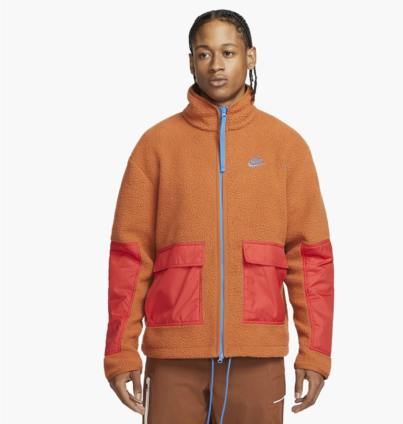 Куртка чоловіча Nike Mens Fleece Full-Zip Jacket Orange Dd5021-246