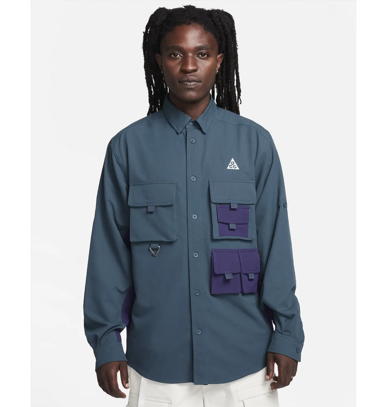 Куртка чоловіча Nike Lab Acg Dri-Fit Uv Devastation Trail Top Blue DN3936-328