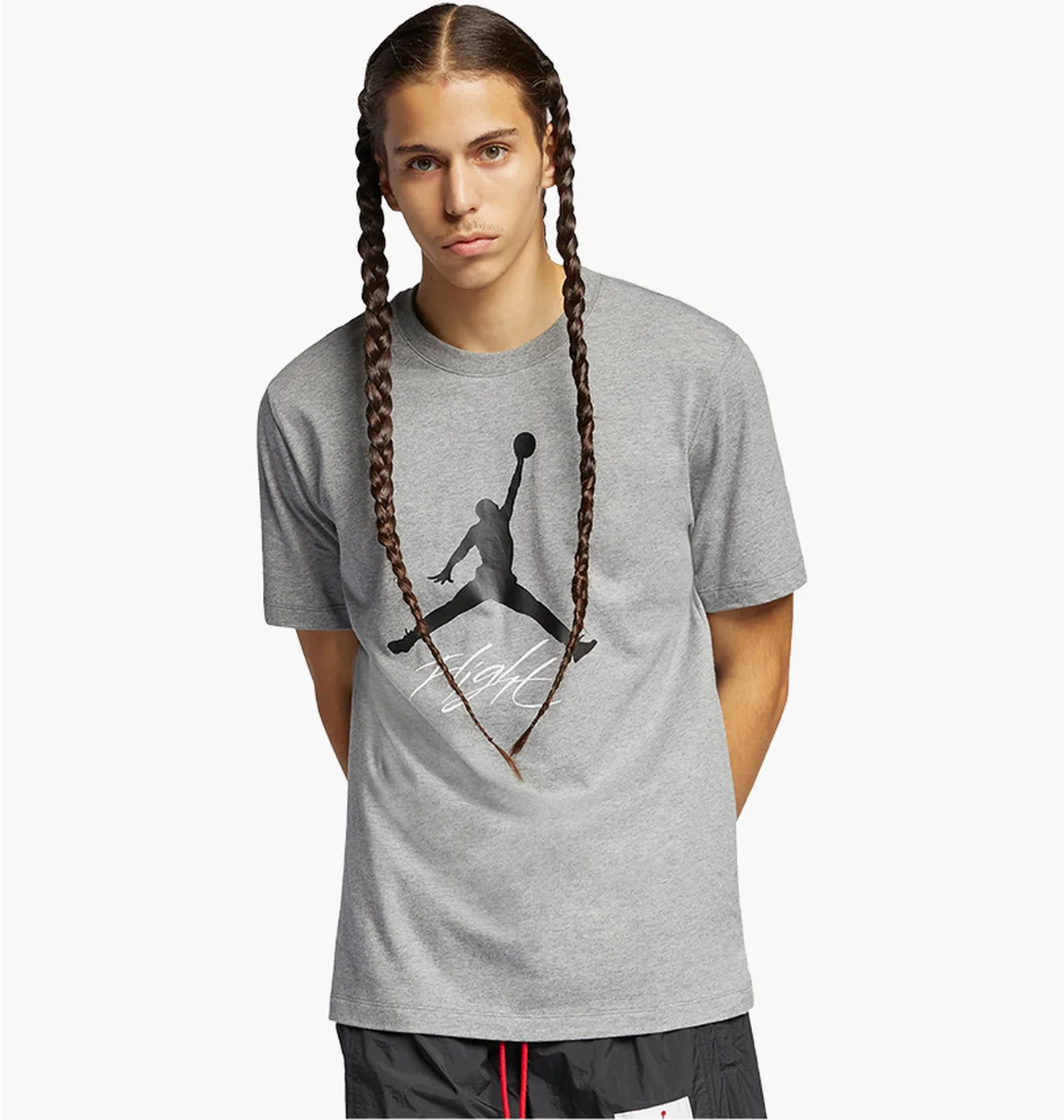 Футболка чоловіча Air Jordan T-Shirt Jumpman Flight Grey AO0664-091