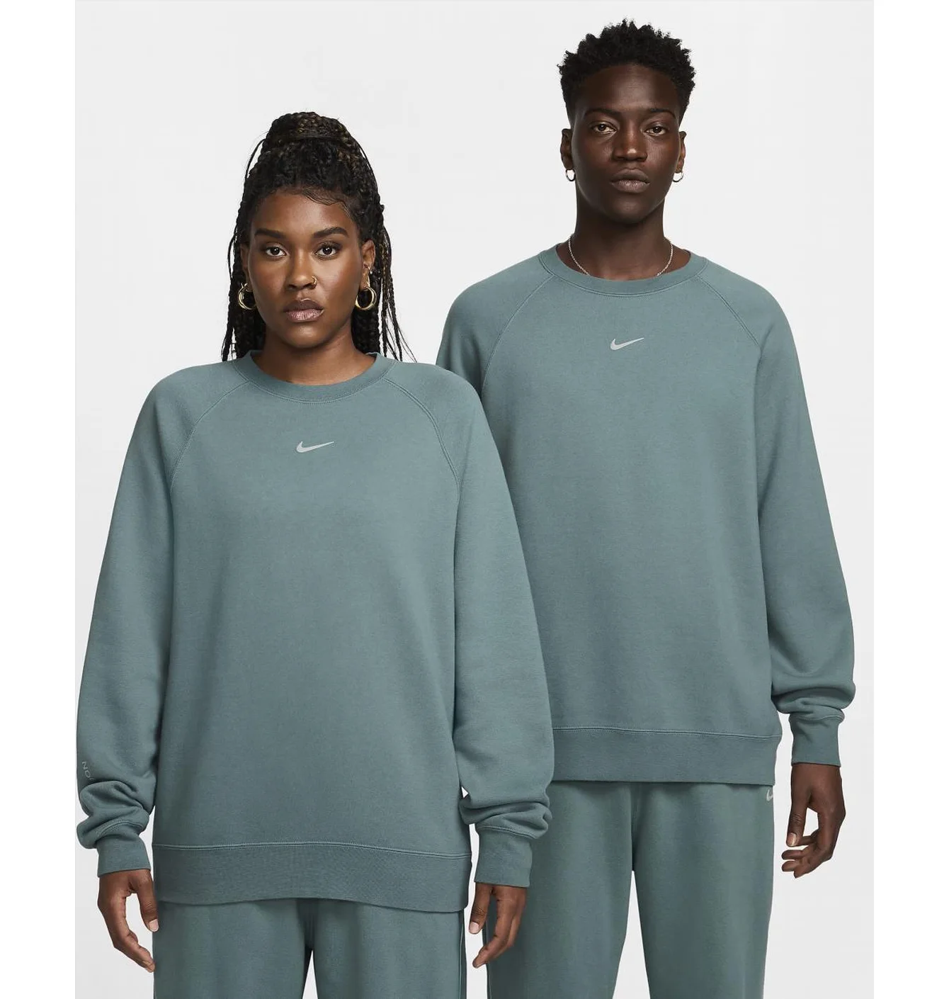Світшот чоловічий Nike Nocta Fleece Cs Crew Light Blue FN8160-382