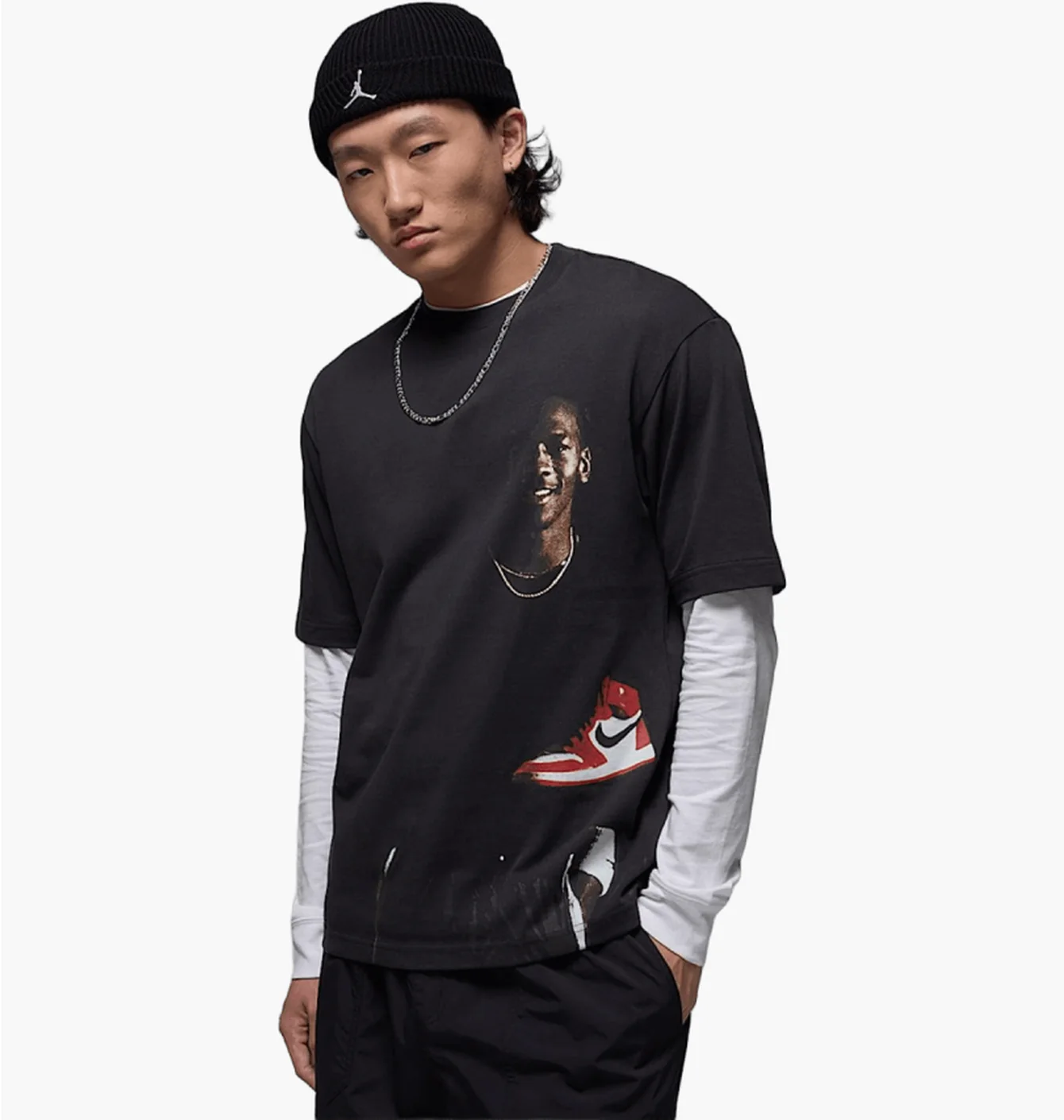 Футболка чоловіча Air Jordan Crew-Neck Black HQ2666-045