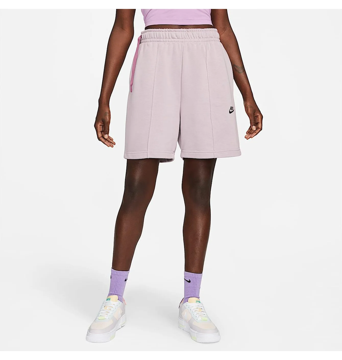 Шорти жіночі Nike High-Rise Fleece Dance Violet DV0334-501