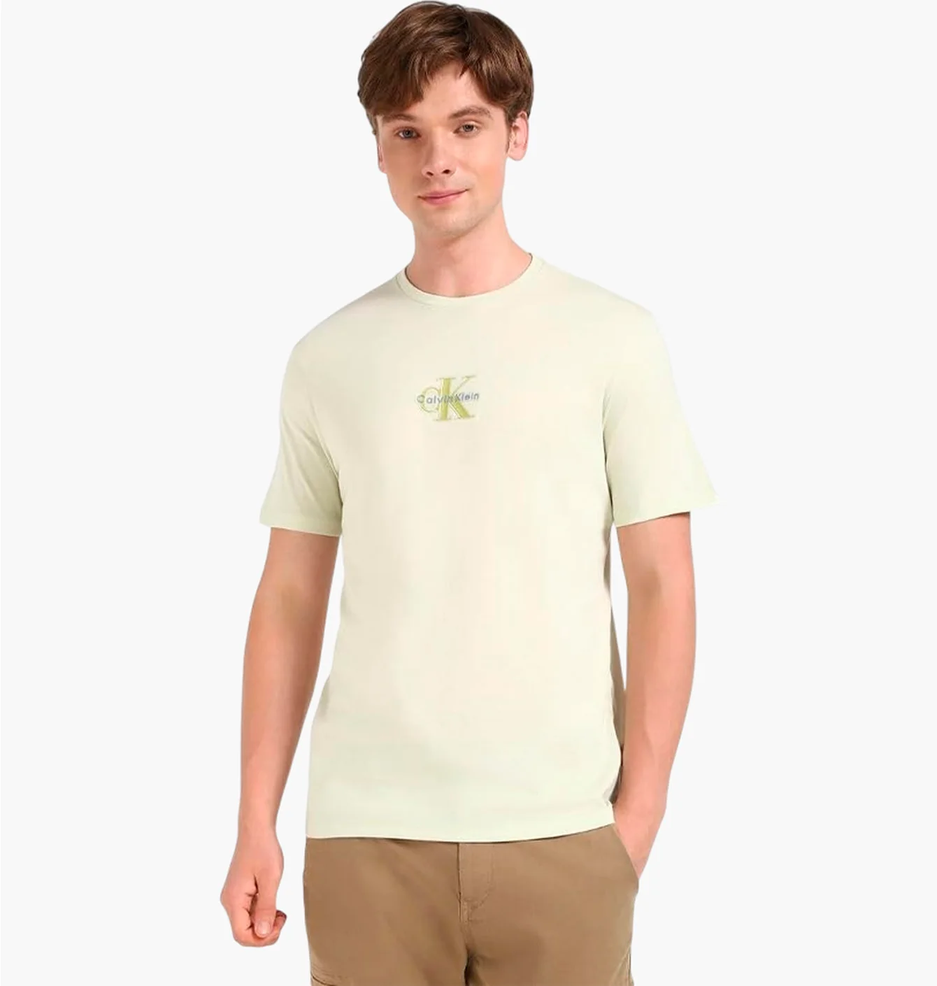 Футболка чоловіча Calvin Klein Monogram Logo Graphic Green 4RB835G250