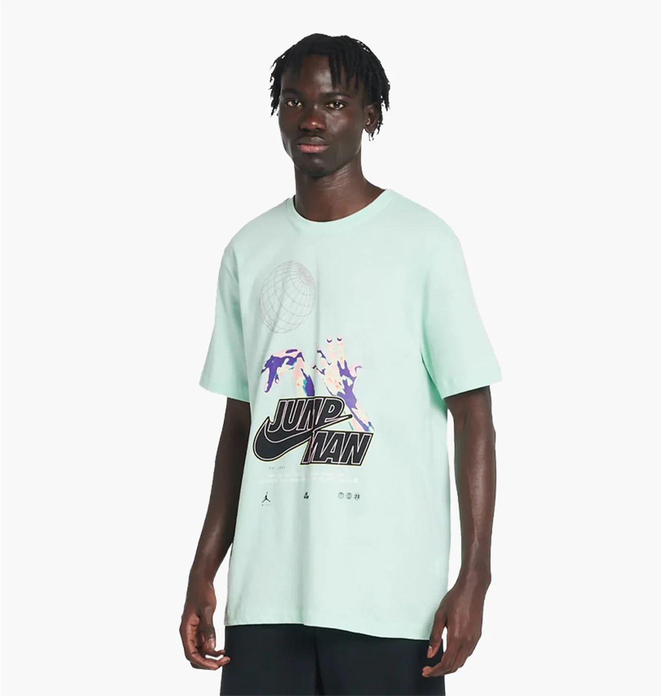 Футболка чоловіча Air Jordan Jumpman Crew Tee Light Blue Dm1452-379