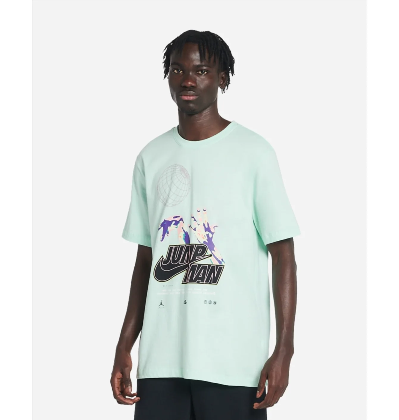 Футболка чоловіча Air Jordan Jumpman Crew Tee Light Blue Dm1452-379