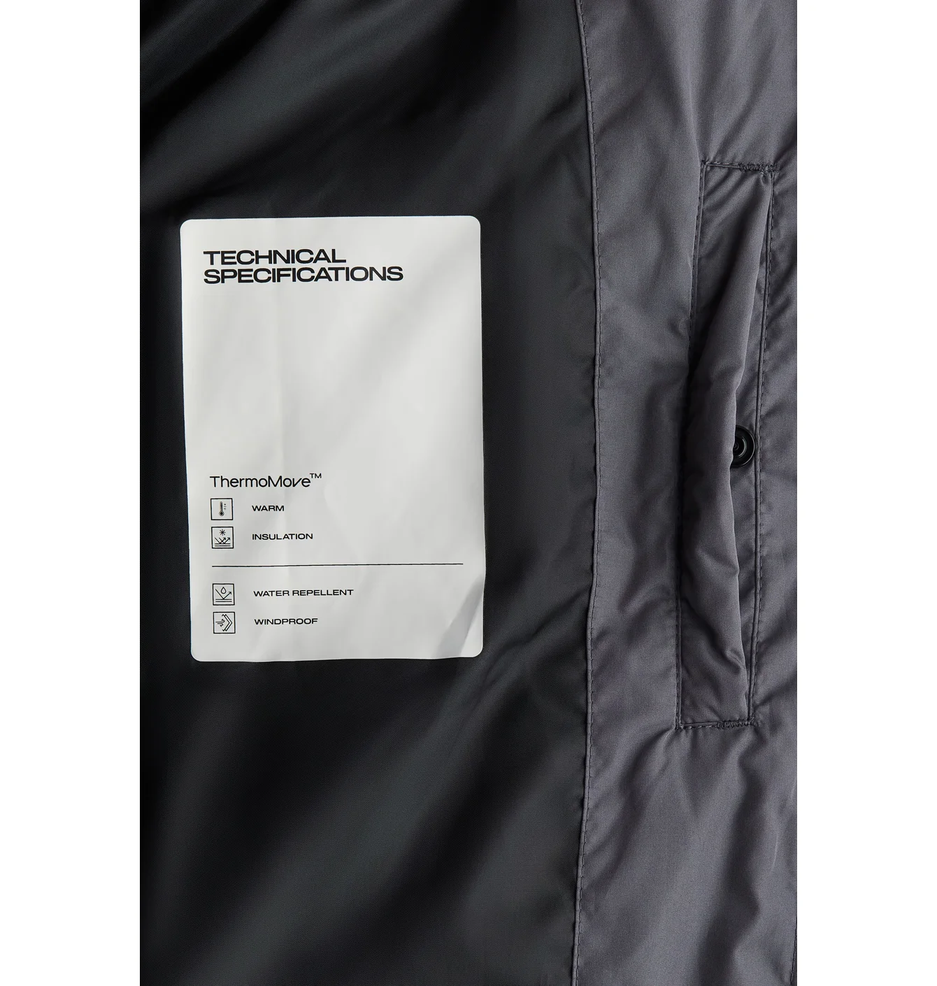 Куртка чоловіча ThermoMove Regular Fit Padded Sports Black 1247799001