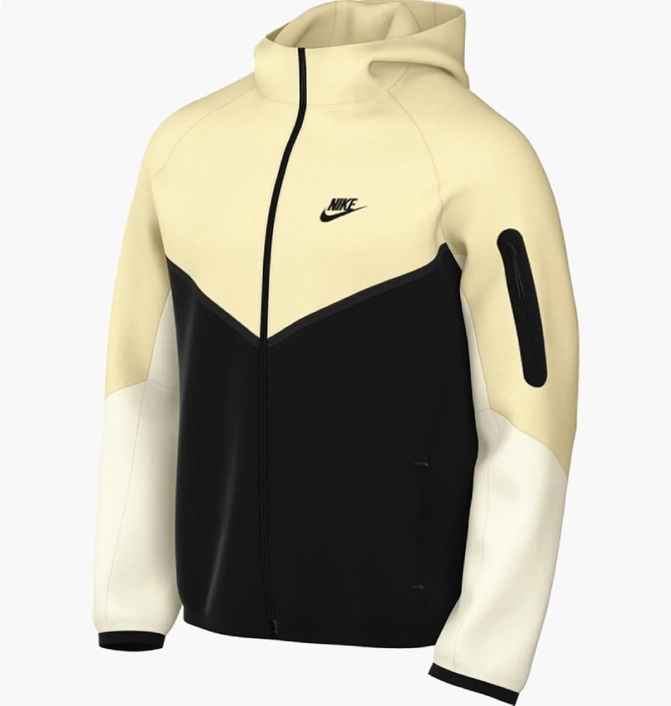 Толстовка чоловіча Nike Sportswear Tech Fleece Windrunner Beige/Black HV0949-114