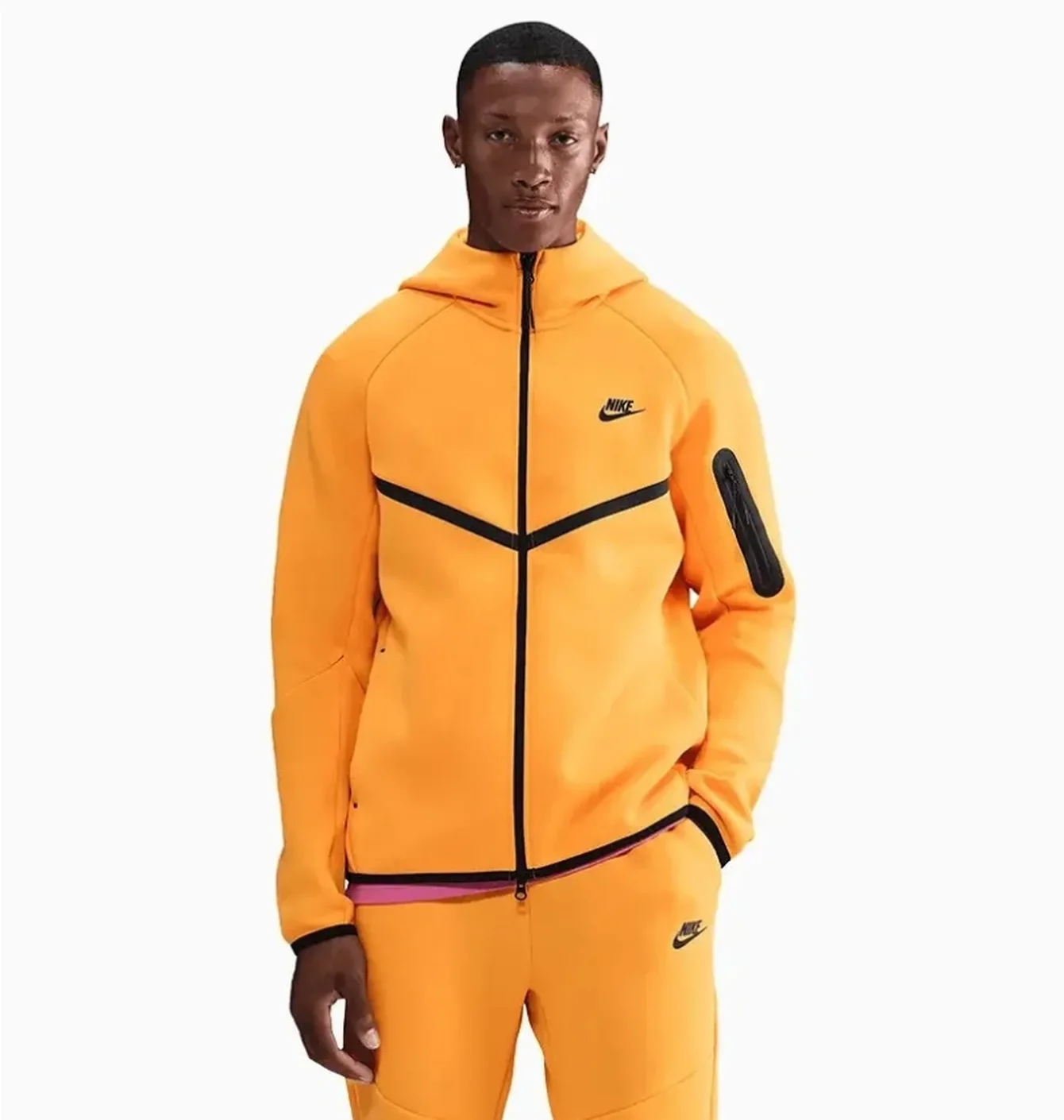Толстовка чоловіча Nike Tech Fleece Orange II4587-815
