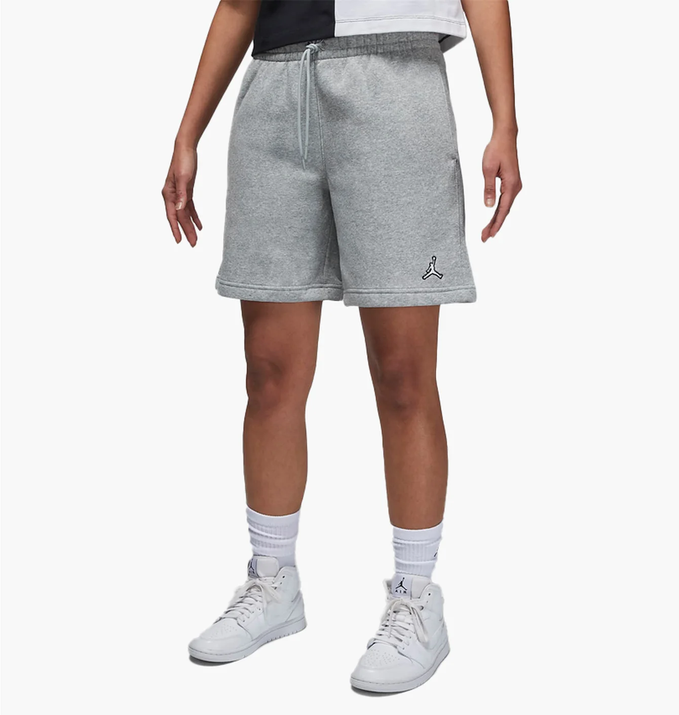 Шорти жіночі Air Jordan Brooklyn Fleece Grey Dx0380-063
