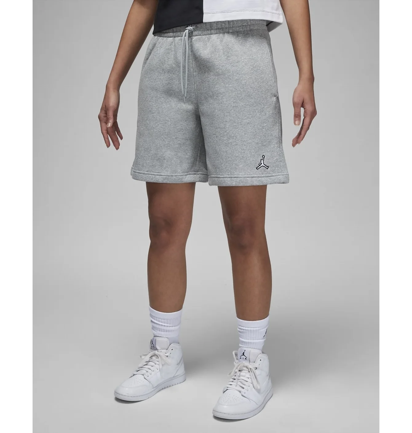 Шорти жіночі Air Jordan Brooklyn Fleece Grey Dx0380-063