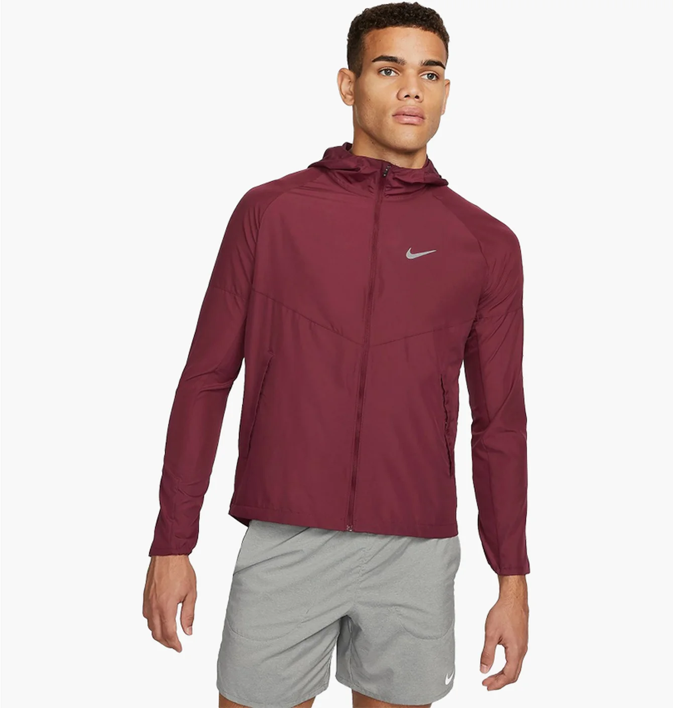 Толстовка чоловіча Nike Repel Miler Jacket Bordo DD4746-638