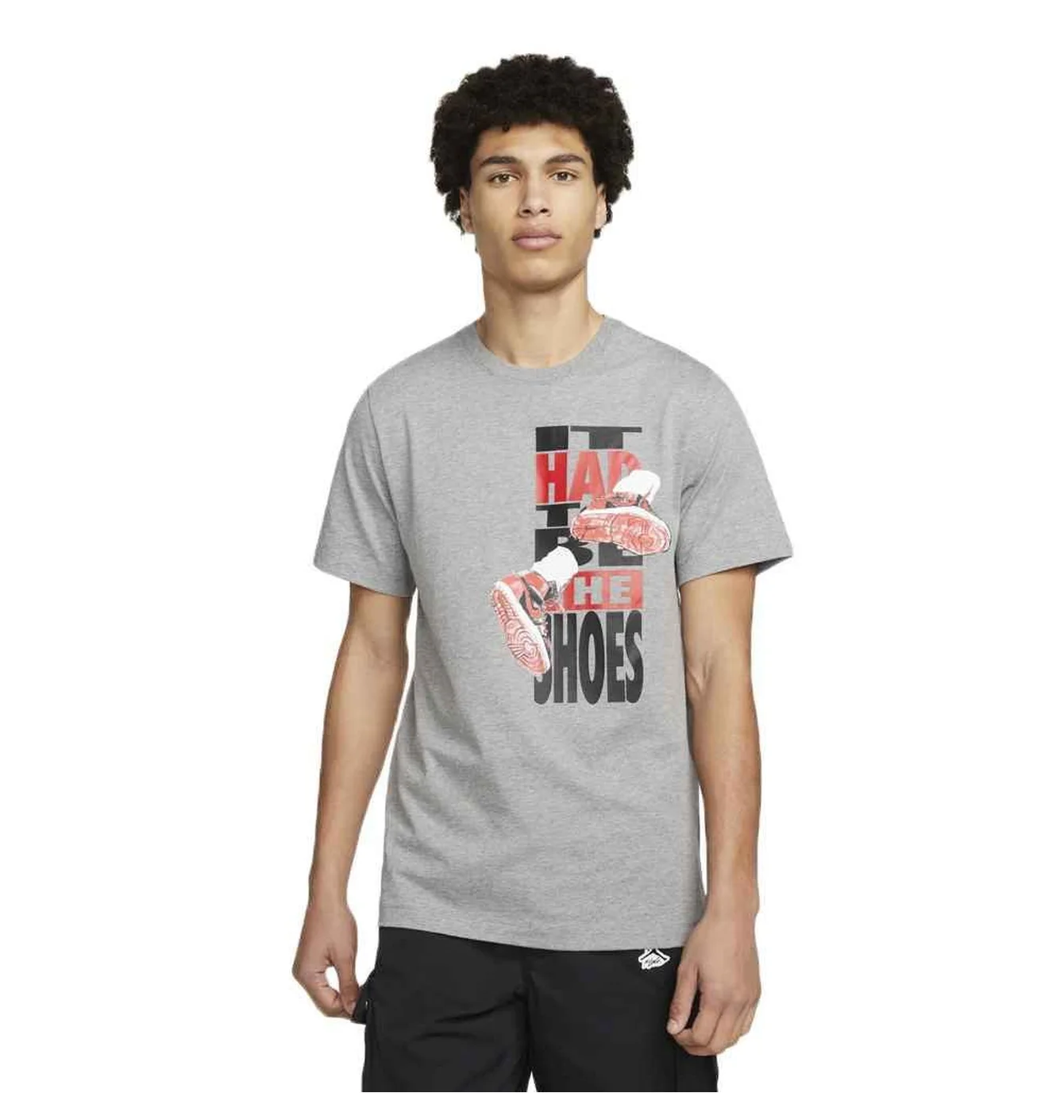 Футболка чоловіча Air Jordan The Shoes Grey DH8952-091