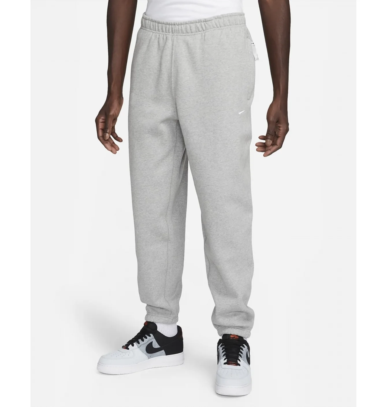 Штани чоловічі Nike Solo Swoosh Fleece Pant Grey DX1364-063