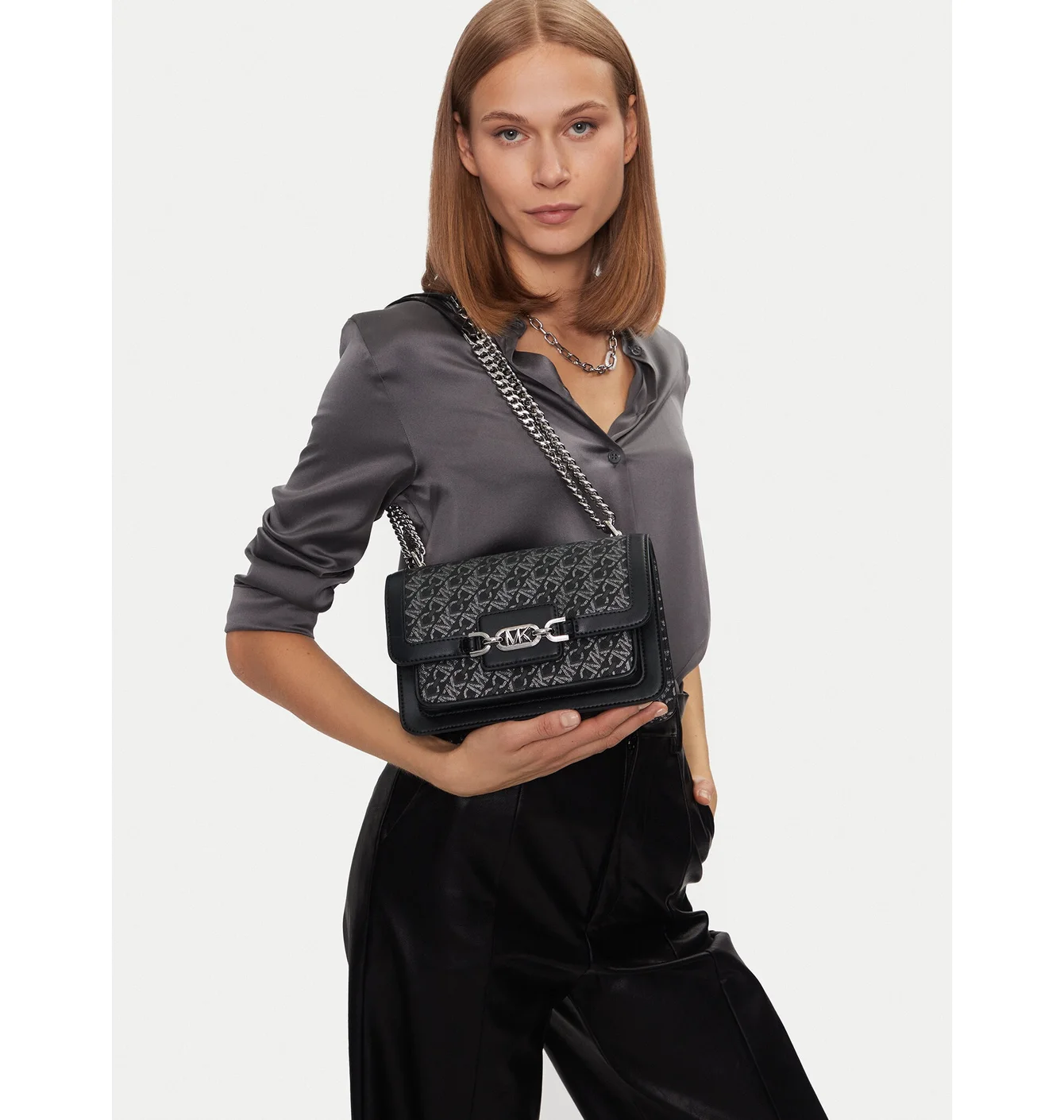 Сумка жіноча Michael Kors Metallic Empire Black 30F4S7HL3B