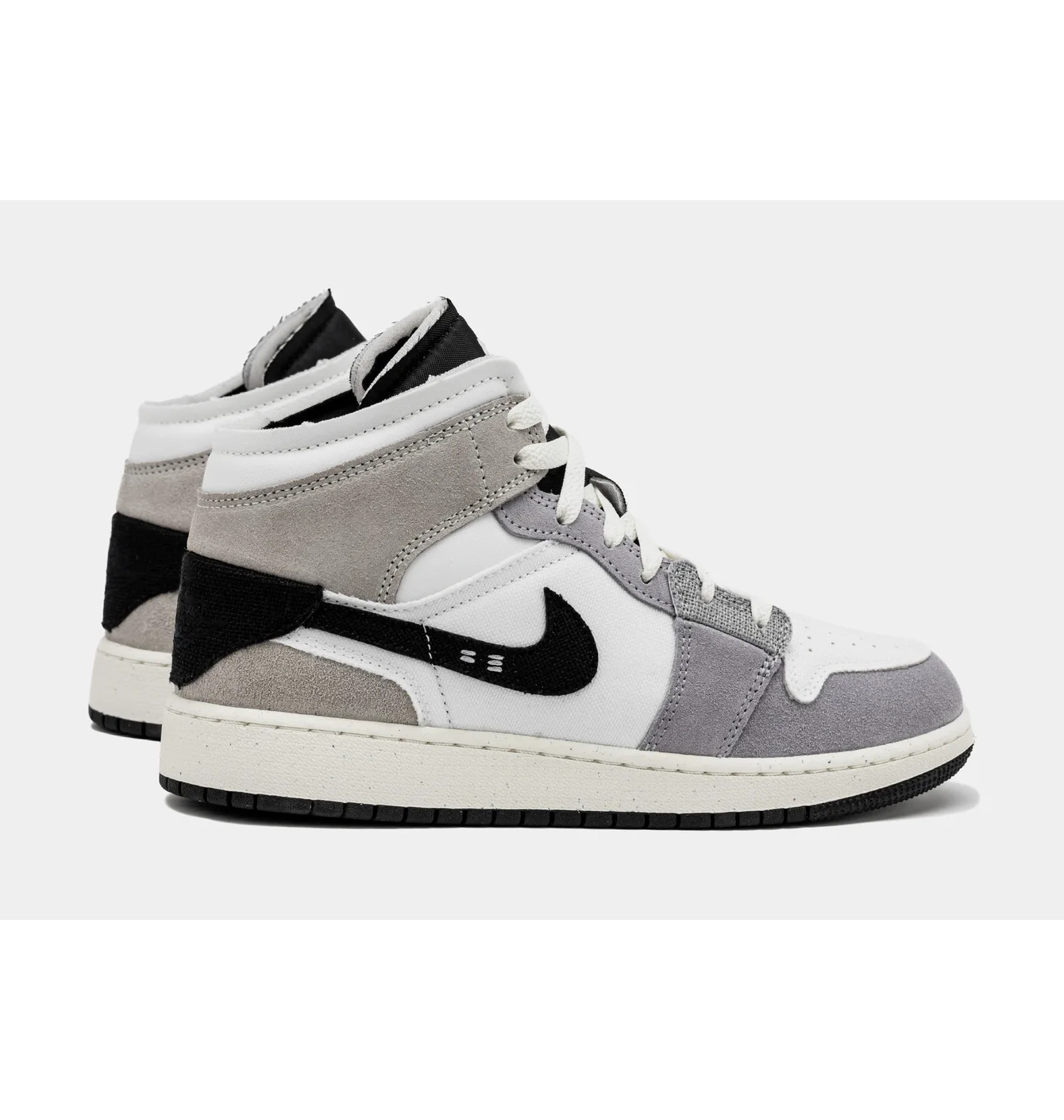 Кросівки дитячі Air Jordan 1 Mid White/Grey FD9091-002