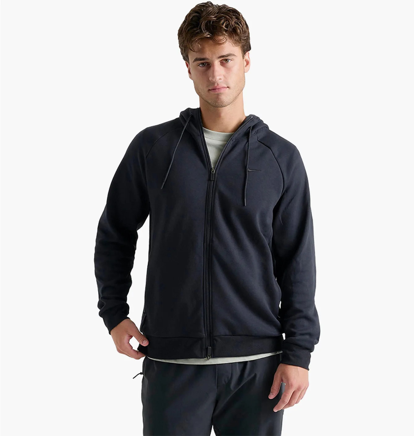 Толстовка чоловіча Nike Primary Dri-Fit Uv Full-Zip Versatile Hoodie Black FZ0967-010