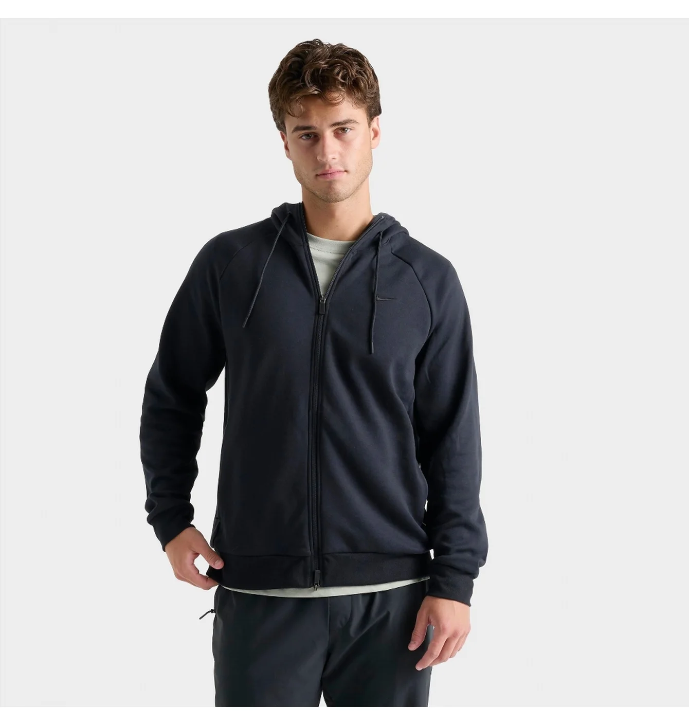Толстовка чоловіча Nike Primary Dri-Fit Uv Full-Zip Versatile Hoodie Black FZ0967-010