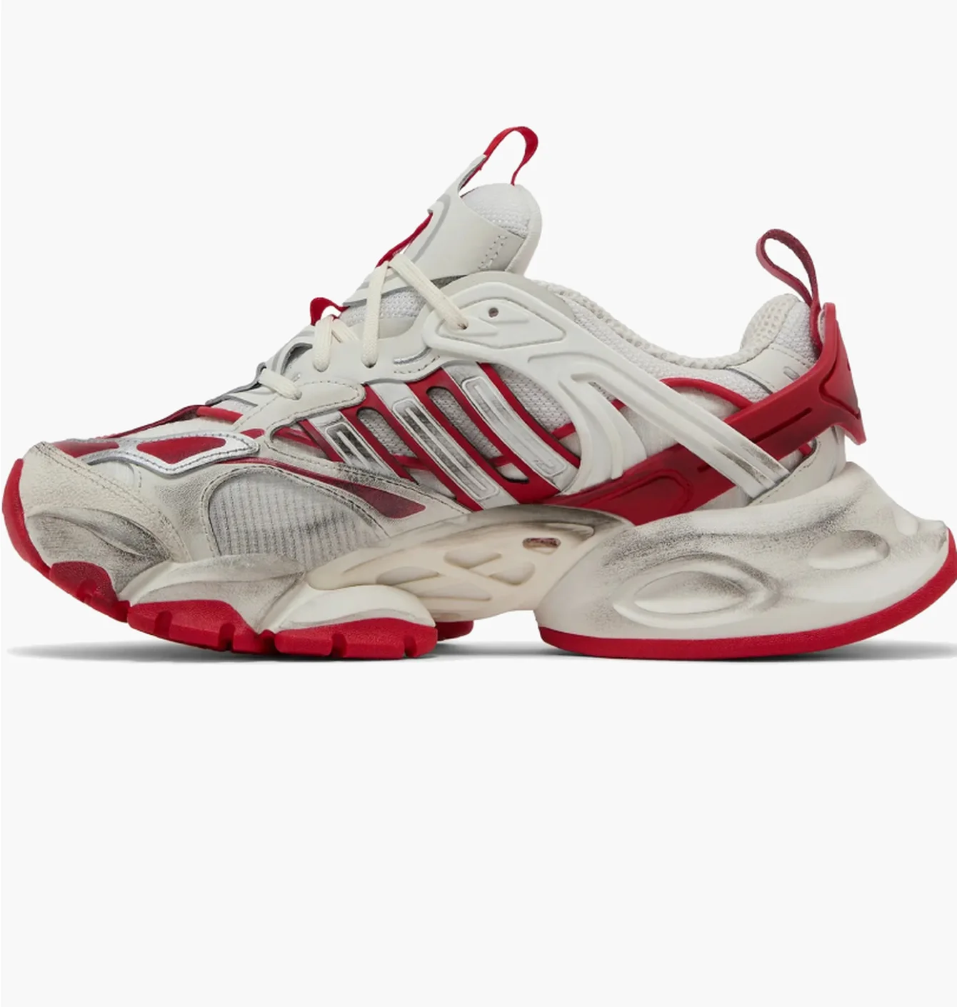 Кросівки унісекс Adidas Xlg Runner Deluxe White/Red JS1590