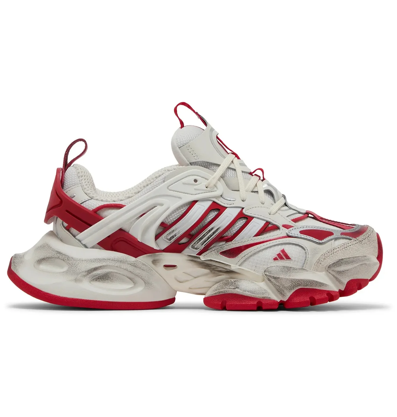 Кросівки унісекс Adidas Xlg Runner Deluxe White/Red JS1590