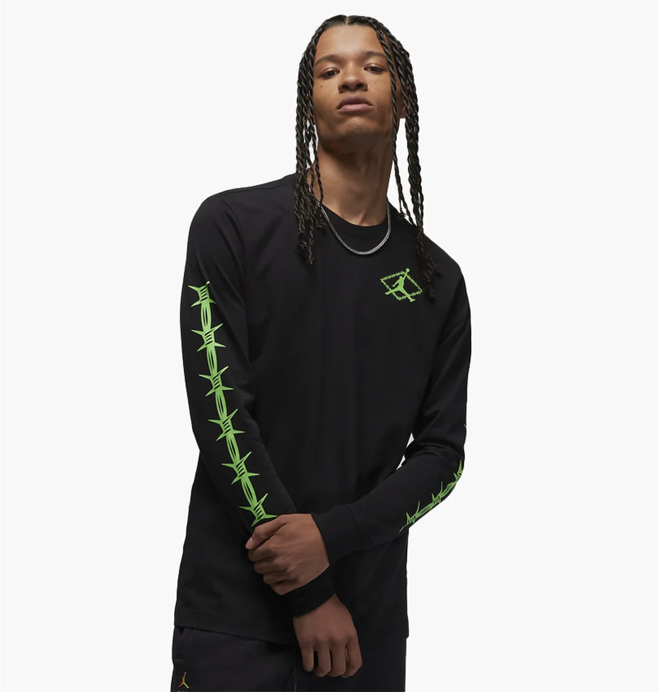 Лонгслів чоловічий Air Jordan T-Shirt Flight Mvp Black DV1480-010