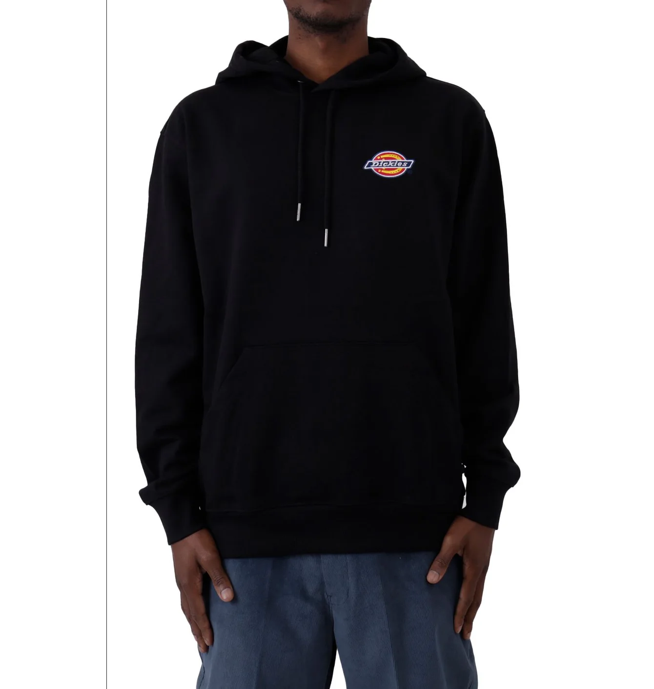 Худі чоловіче Dickies Fleece Embroidered Chest Logo Pullover Hoodie Black Twr20Kbk