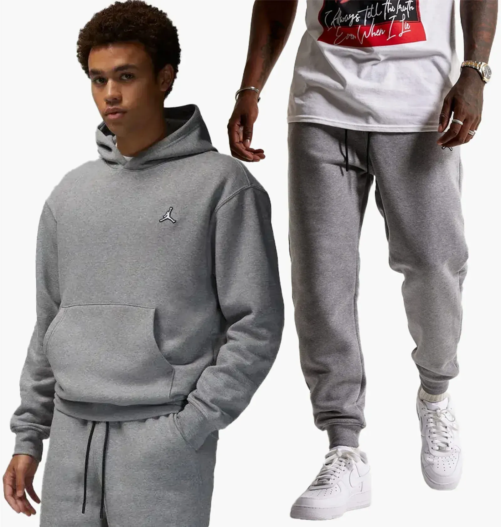 Спортивний костюм чоловічий Jordan Essentail Grey (DQ7466-091_DQ7340-091)