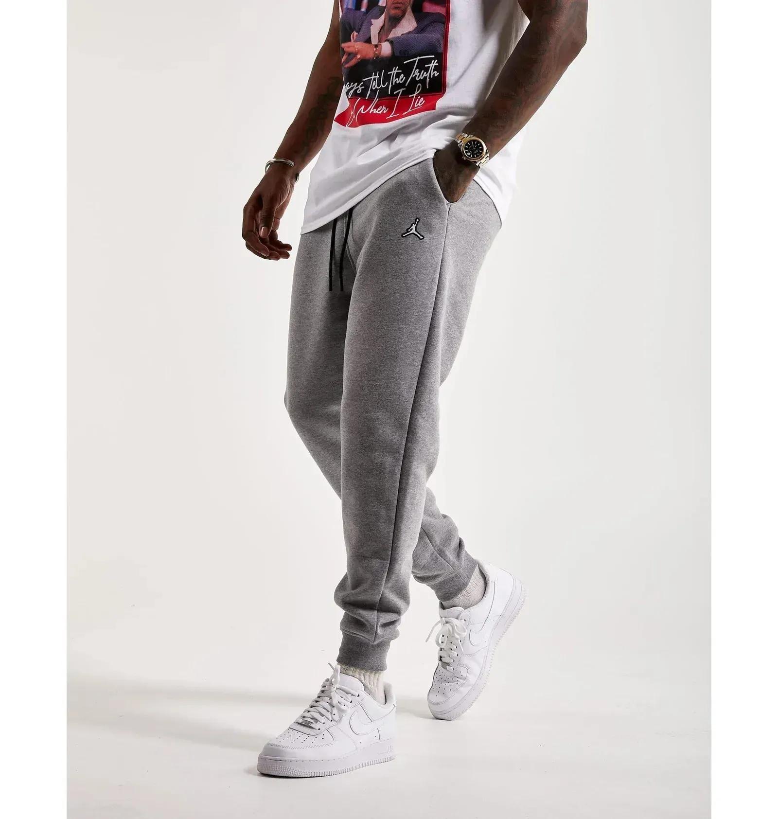 Спортивний костюм чоловічий Jordan Essentail Grey (DQ7466-091_DQ7340-091)