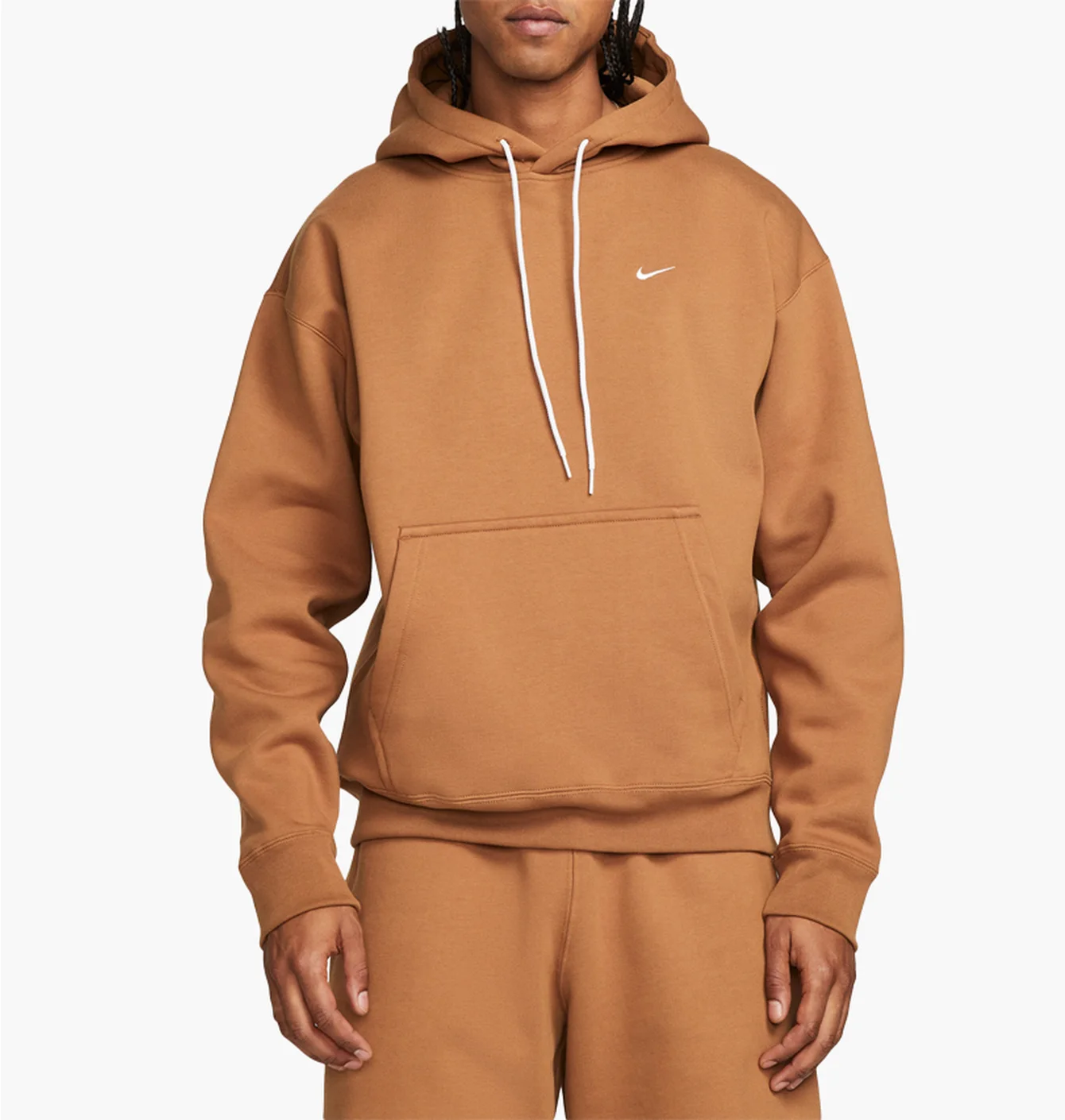Худі чоловіче Nike Solo Swoosh Fleece Hoodie Brown CV0552-270