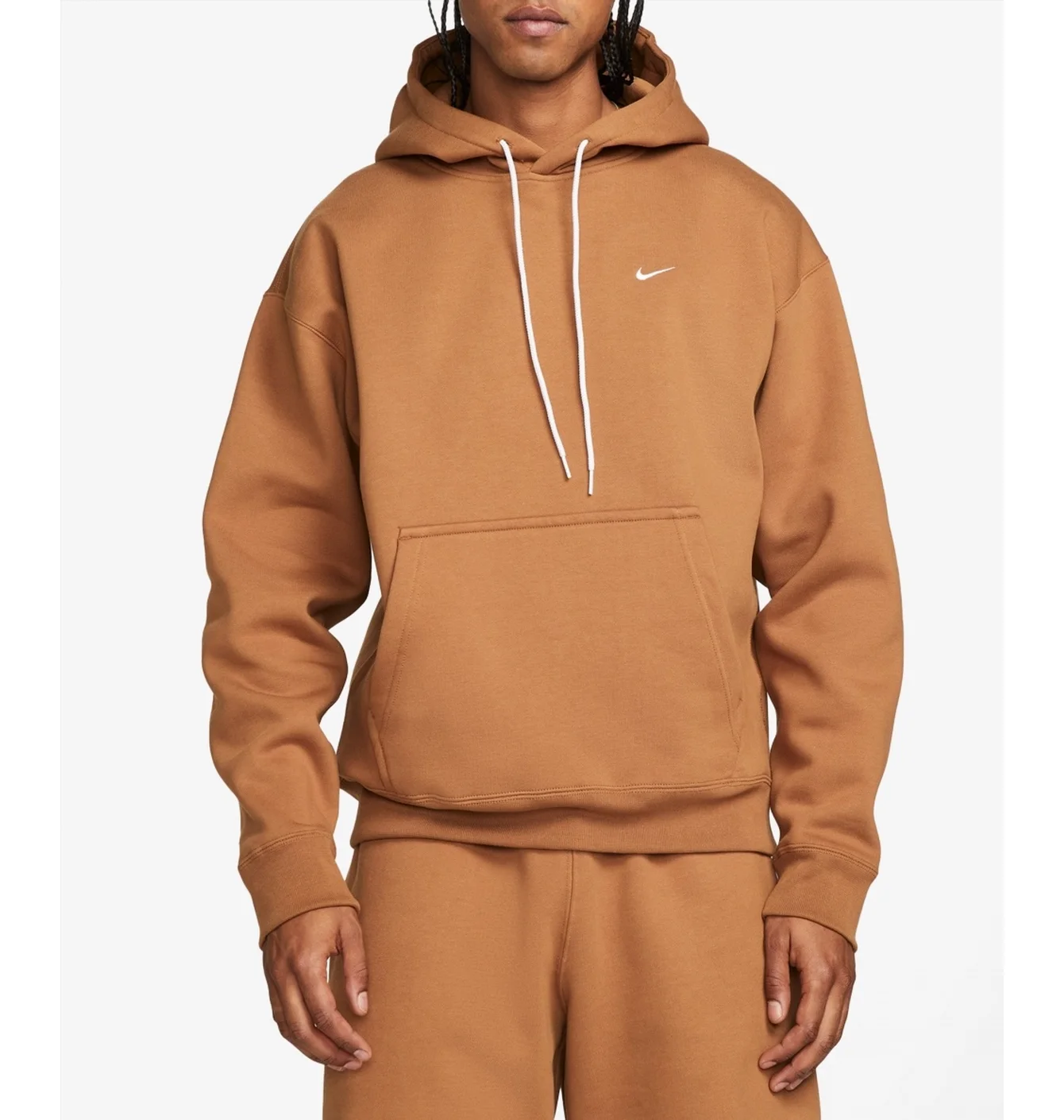 Худі чоловіче Nike Solo Swoosh Fleece Hoodie Brown CV0552-270