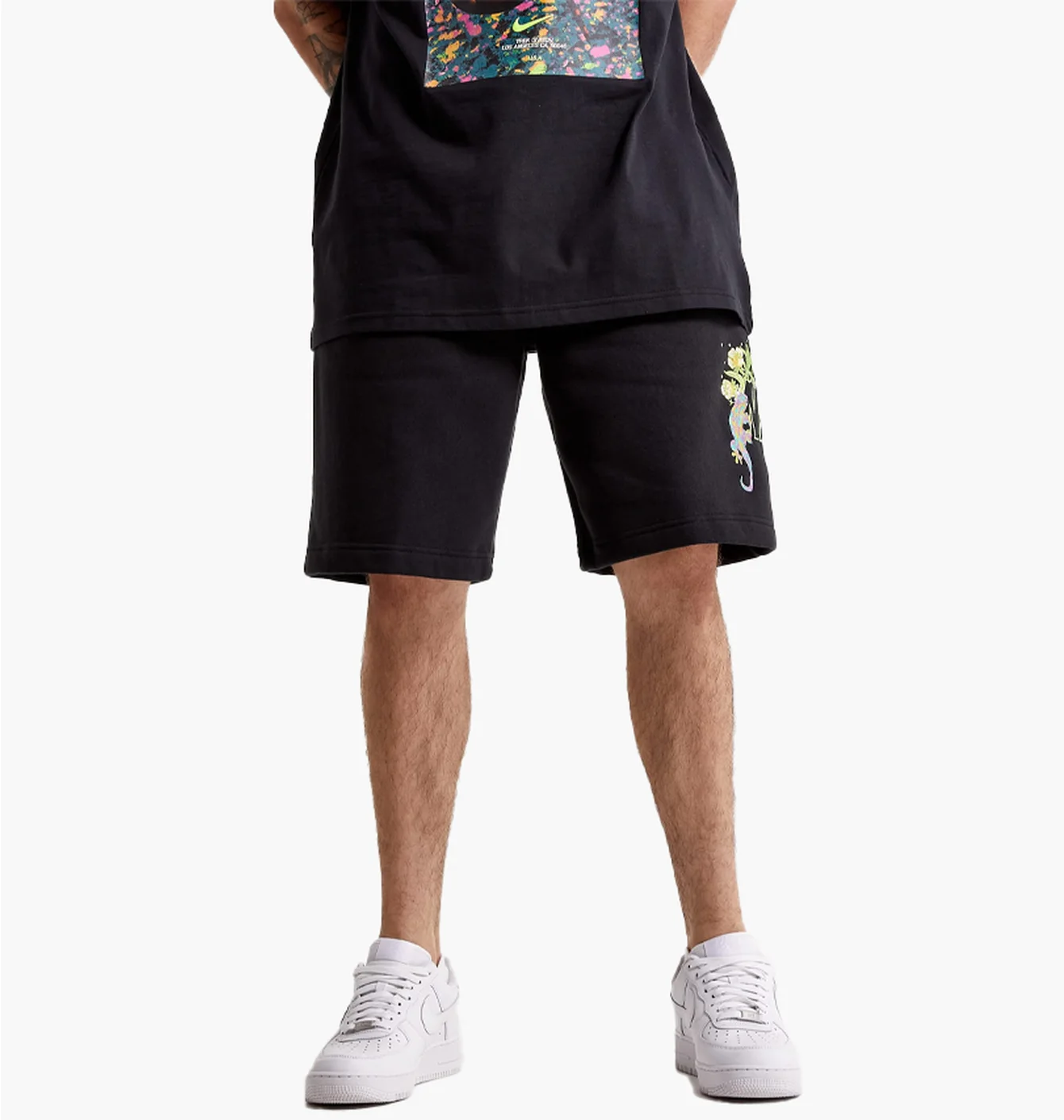 Шорти чоловічі Nike Sportswear Fleece Embroidered Graphic Shorts Black DV0055-010