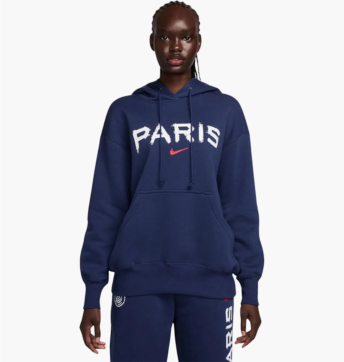 Худі жіноче Nike Psg Wnsw Phnx Flc Os Po Hdy Gx Blue FQ3253-410