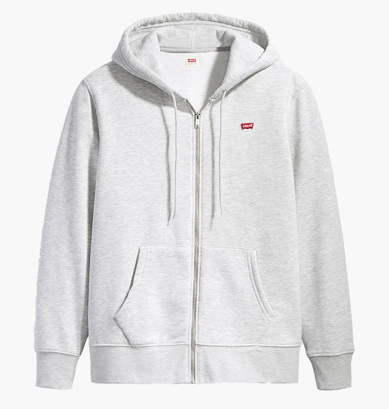 Levis Zip Up Hoodie Grey