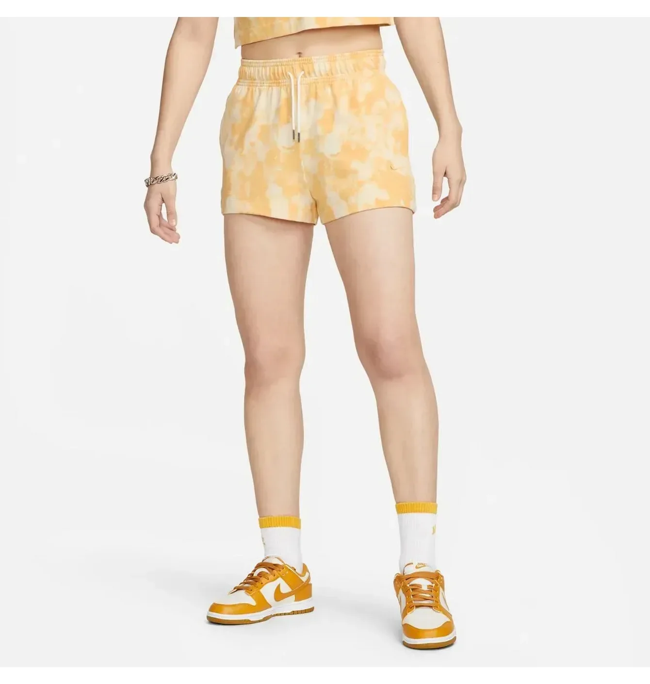 Шорти жіночі Nike W Nsw Wve Dye Jrsy Short A3 Yellow DV7922-795