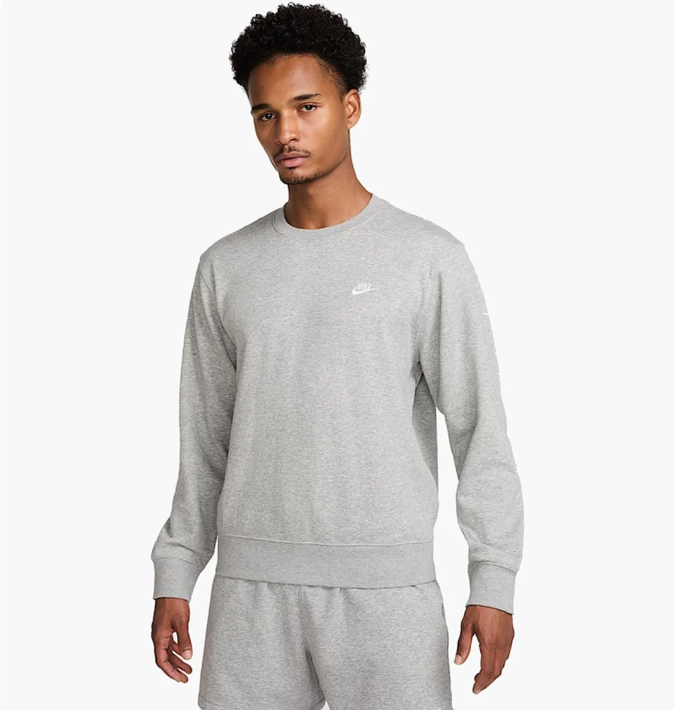 Світшот чоловічий Nike Club Bb Crew Grey FN3888-063