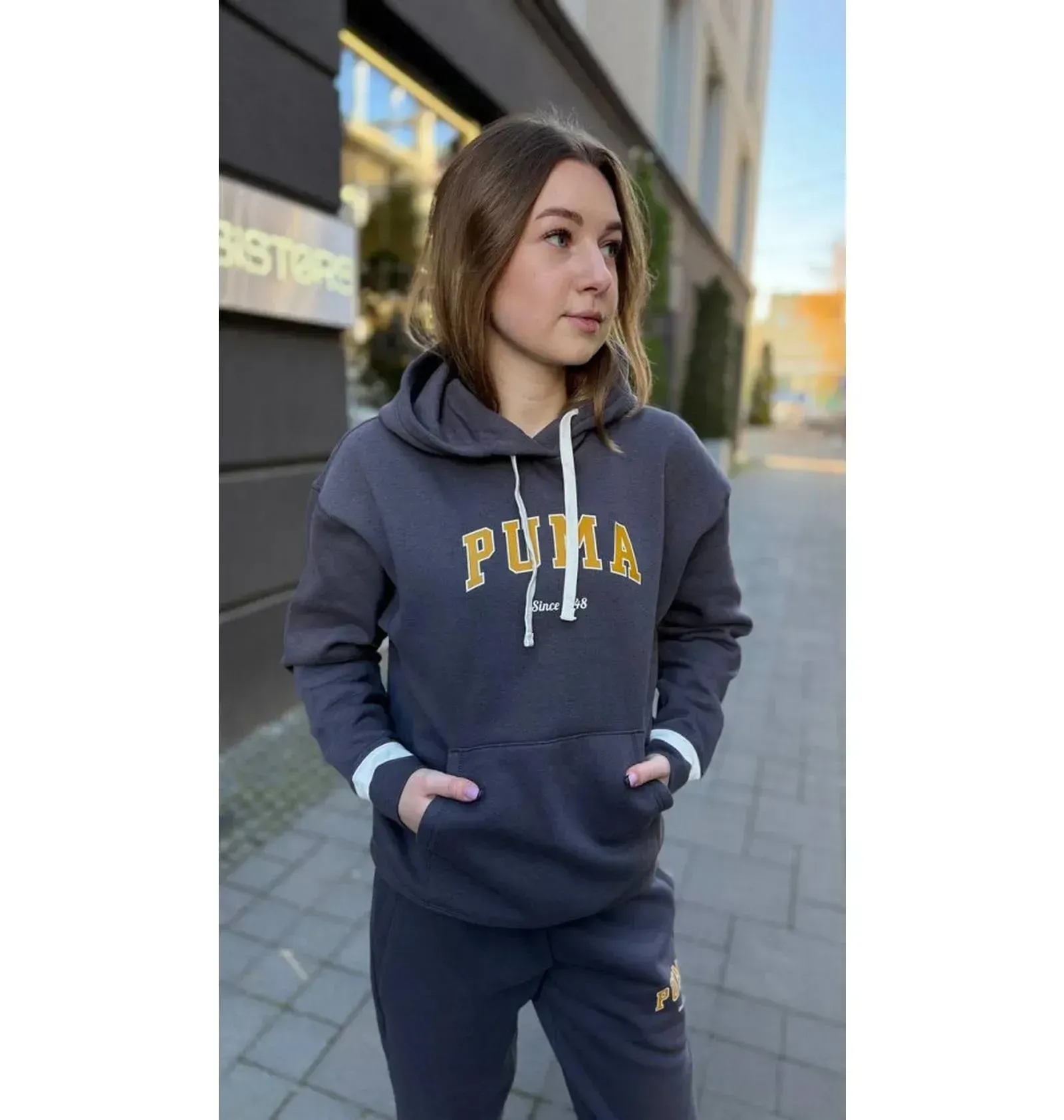 Спортивний костюм жіночий Puma Womens Sports Suit Grey (692674-13__692668-13)