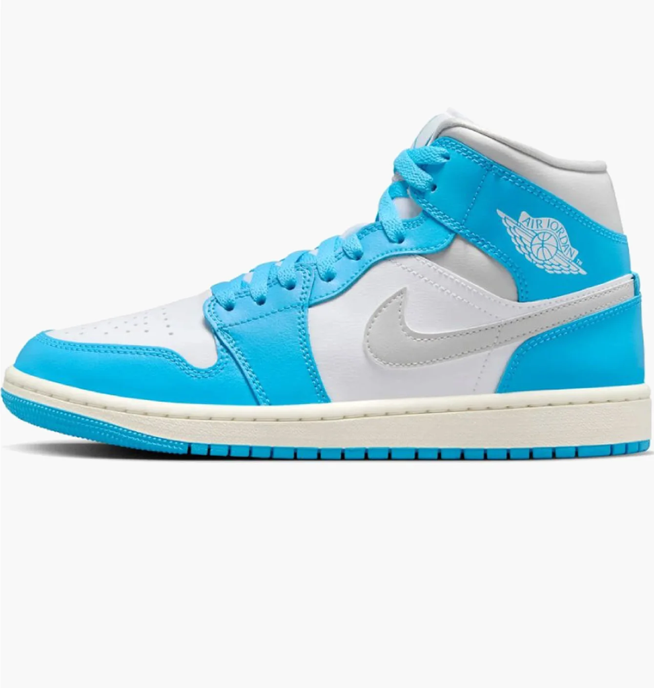Кросівки унісекс Nike 1 Mid White/Blue BQ6472-400