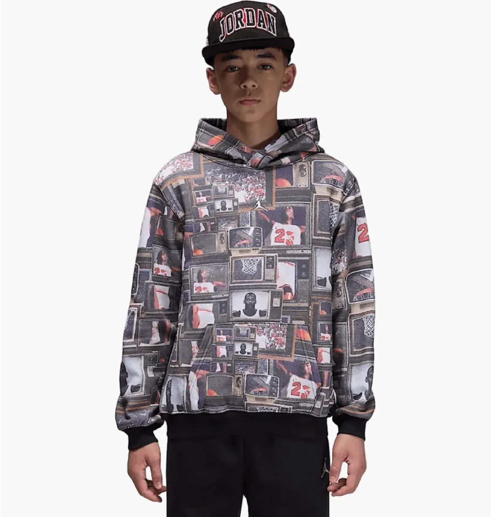 Светр дитячий Jordan Brkln Aop Flc Grey (95F089-023)