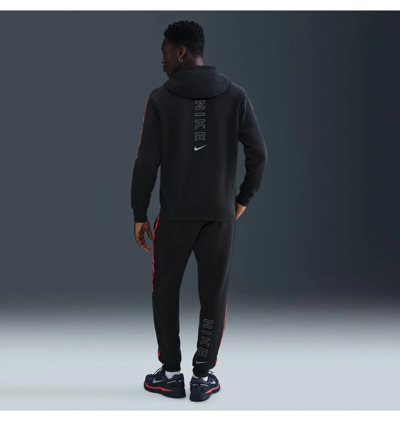 Толстовка чоловіча Nike Nsw Cs Hoody Flc Bb Black IH4285-010