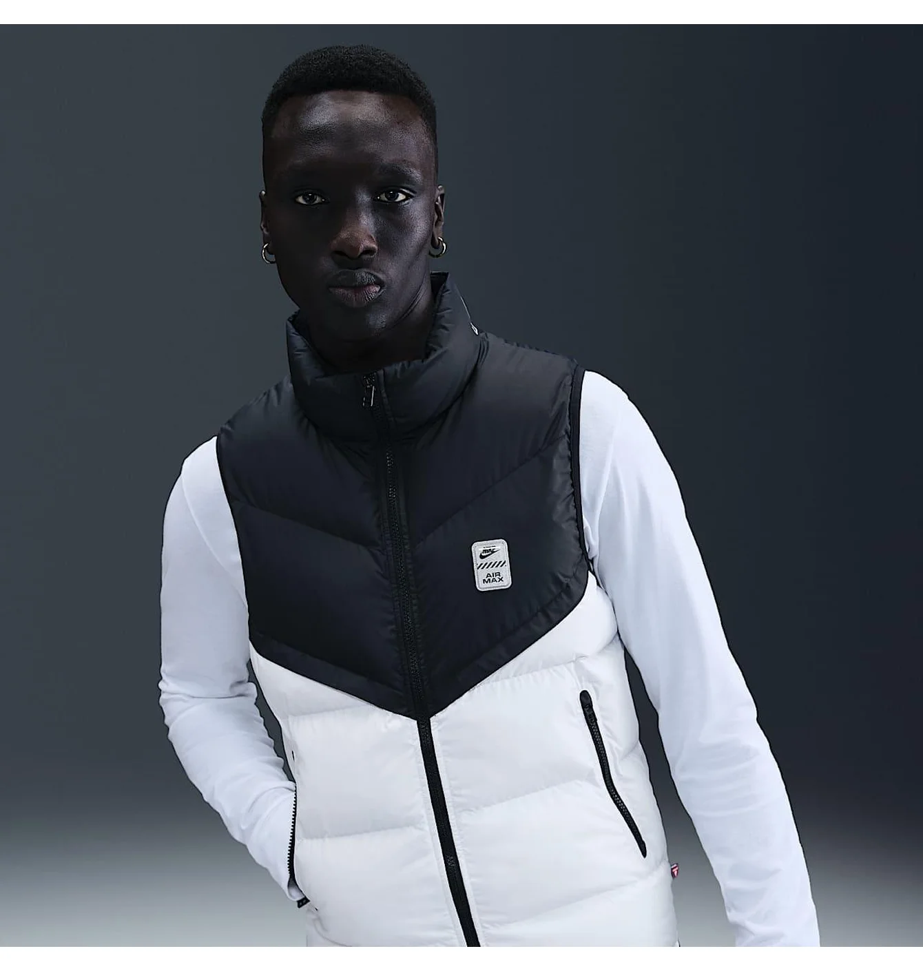 Жилетка чоловіча Nike Air Max Windrunner White/Black IF0398-010