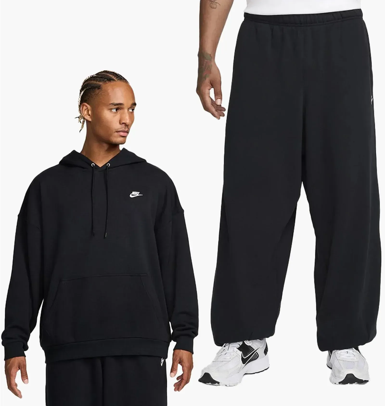 Спортивний костюм чоловічий Nike Club Ft Oversizeed Po Black (HJ1816-010__HJ1822-010)