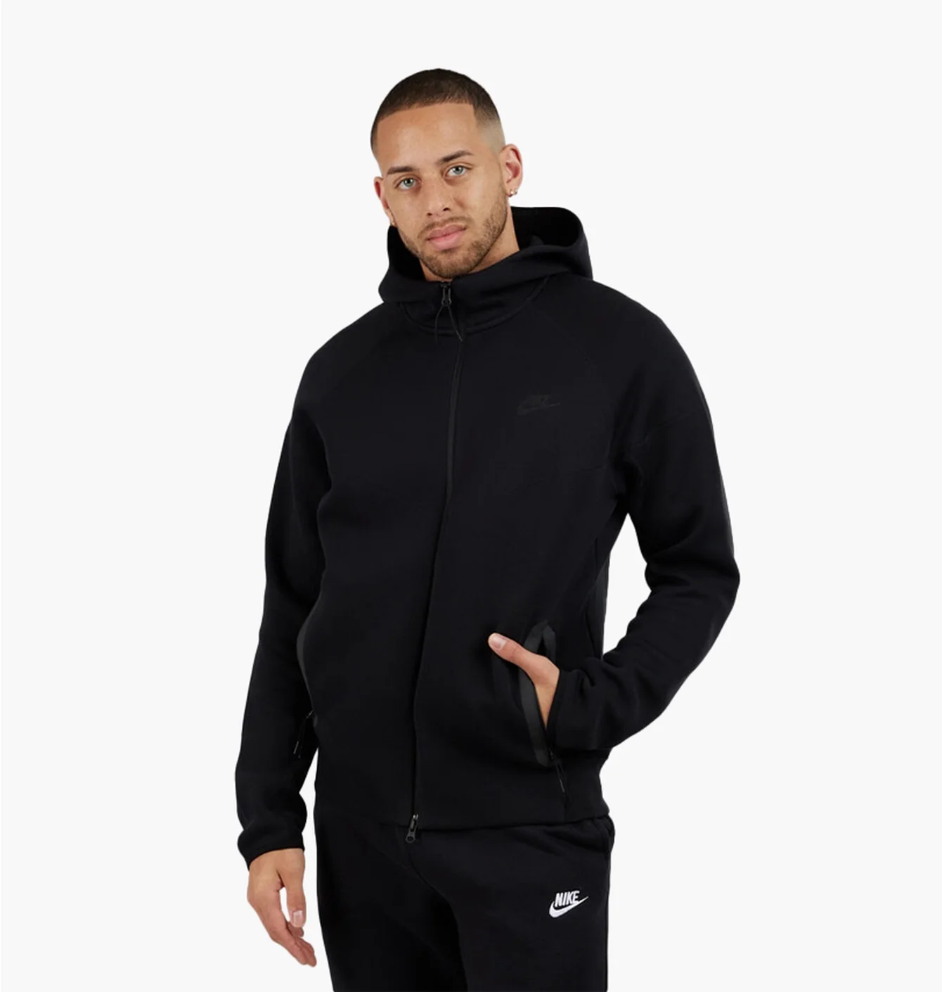 Толстовка чоловіча Nike Tech Fleece Full-Zip Hoodie Black FB7921-010