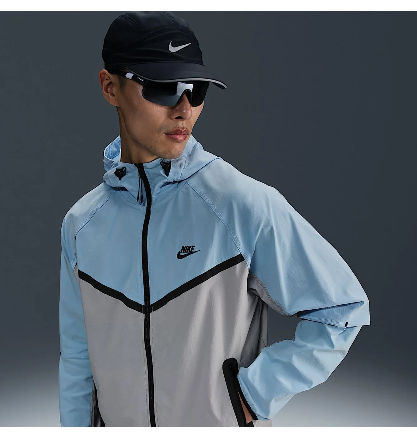 Вітровка чоловіча Nike Ssnl Wvn Wr Fz Light Blue HV6514-012